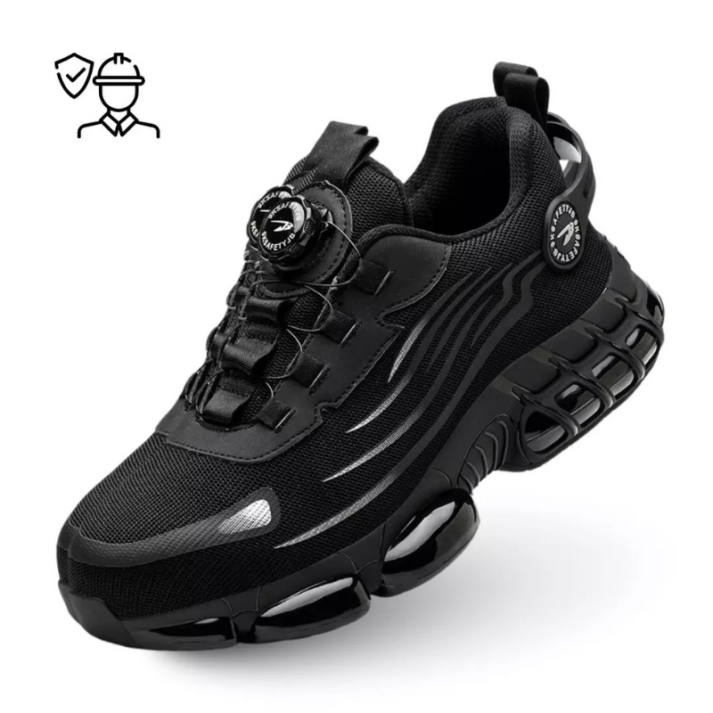 Henner Z90 Ultra-lightweight and wear-resistant safety shoes with a rotating buckle and steel toe