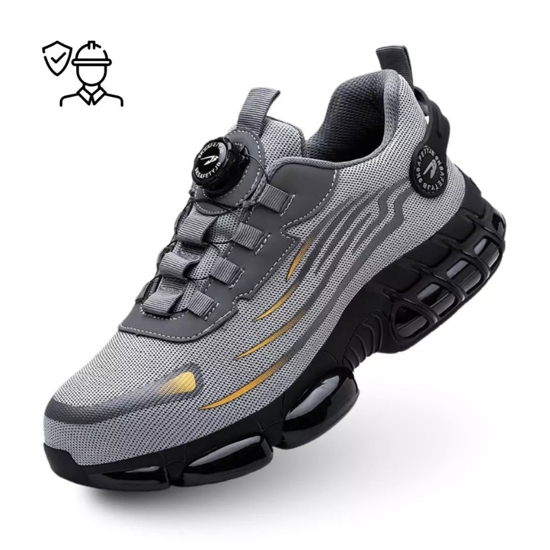 Henner Z90 Ultra-lightweight and wear-resistant safety shoes with a rotating buckle and steel toe