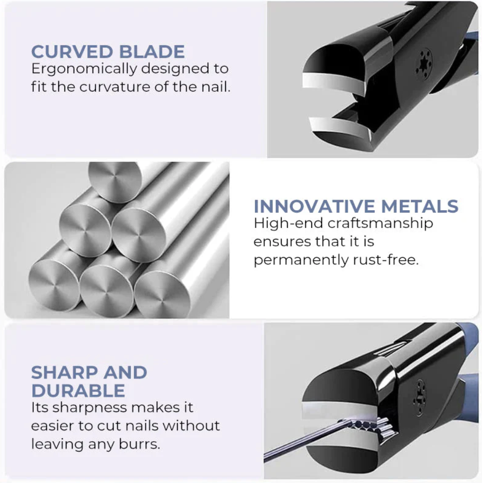 Splash-proof nail clippers, precise and practical