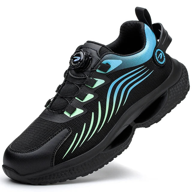 Henner Z90 Ultra-lightweight and wear-resistant safety shoes with a rotating buckle and steel toe