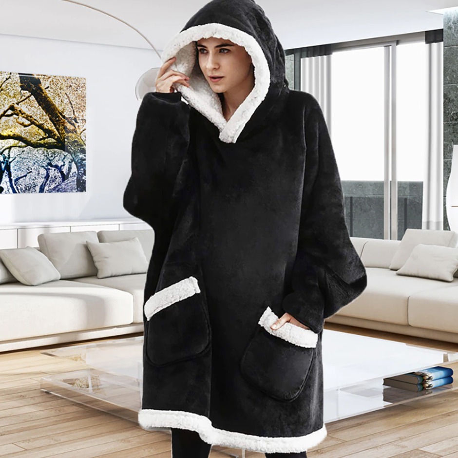 Pulover uriaș din plaid ultra confortabil pentru o relaxare totală