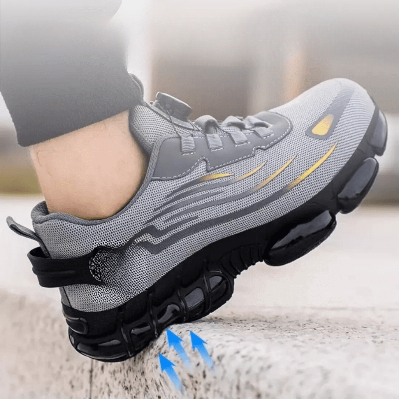Henner Z90 Ultra-lightweight and wear-resistant safety shoes with a rotating buckle and steel toe