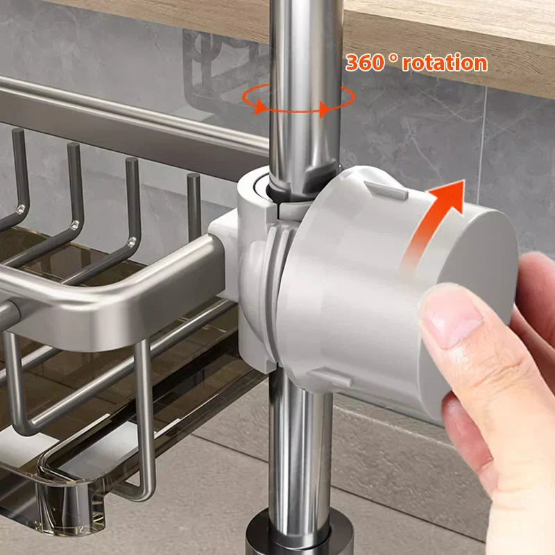 Organizator chiuvetă din aluminiu - Păstrați-vă spațiul curat